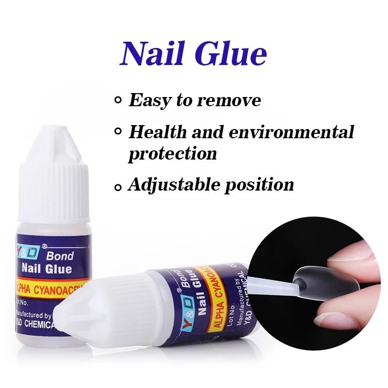 1/5/10pcs Super Strong Nail Bond Glue Acrylic Tips & Rhinestone Professional Nail Glue 2g/3g/7g/10g Fast Dry Long Lasting Glue - MAGUSTA BEAUTY