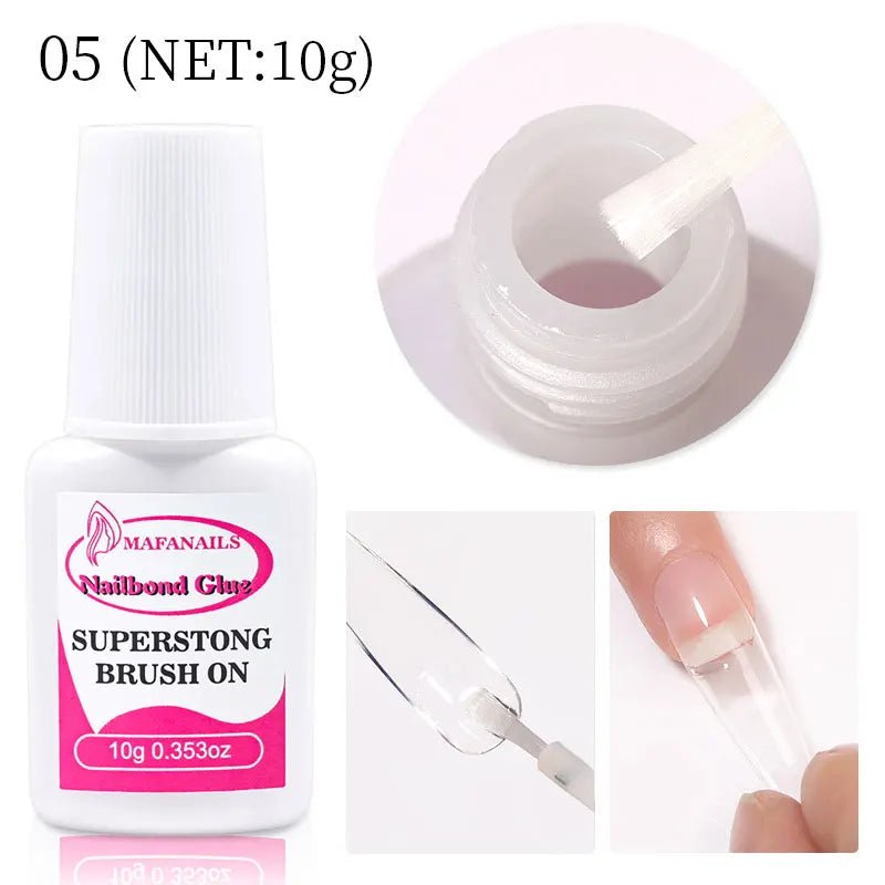 1/5/10pcs Super Strong Nail Bond Glue Acrylic Tips & Rhinestone Professional Nail Glue 2g/3g/7g/10g Fast Dry Long Lasting Glue - MAGUSTA BEAUTY