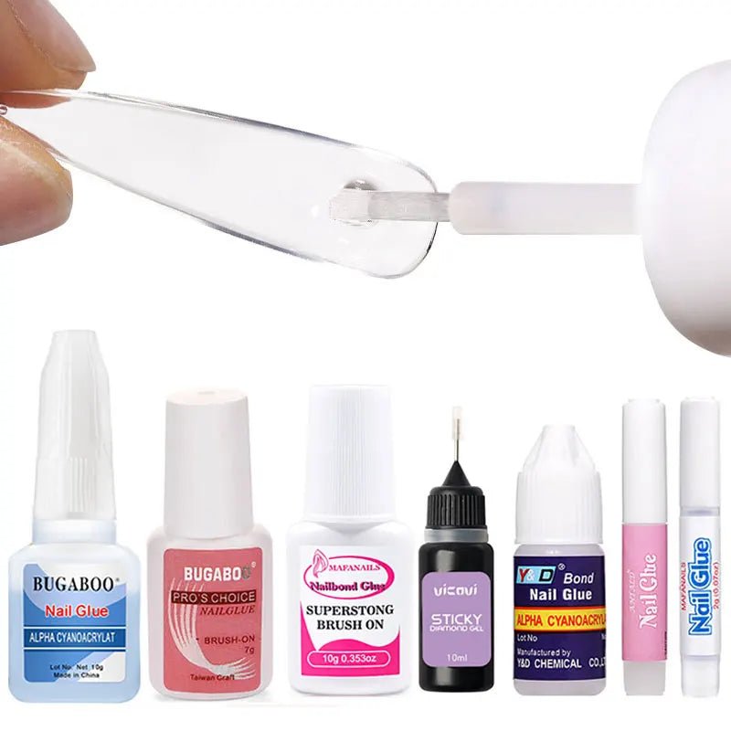 1/5/10pcs Super Strong Nail Bond Glue Acrylic Tips & Rhinestone Professional Nail Glue 2g/3g/7g/10g Fast Dry Long Lasting Glue - MAGUSTA BEAUTY