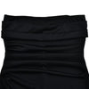Black Off-shoulder Strapless Backless High Split Maxi Dress For Women Sleeveless Bodycon Club Party Evening Long Dress Clothes