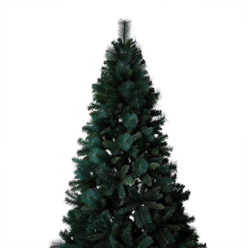 180/210/240cm Pop Up Pre - Lit Christmas Tree,Artificial Pine Needle & PVC Mixed Tree with Iron Base,Easy Setup Holiday Decoration - MAGUSTA BEAUTY