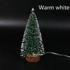 1pc LED Light Mini Artificial Christmas Trees Decorations Festival Tabletop Miniature Snow Frost Xmas Tree Decor 4Sizes - MAGUSTA BEAUTY