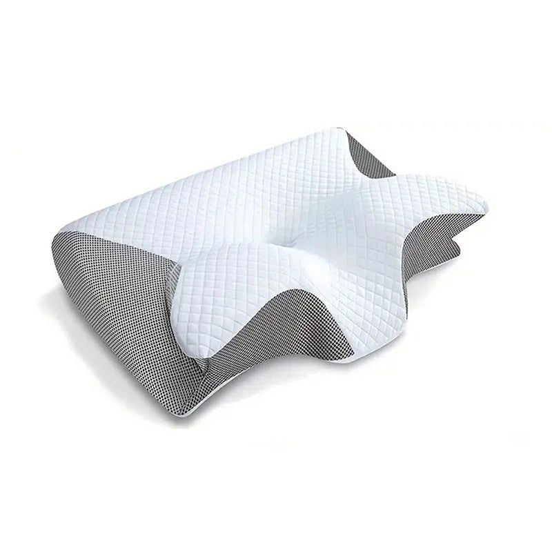 1pc Memory Foam Cervical Pillow, 2 in 1 Ergonomic Contour Orthopedic Pillow for Neck Pain, Contoured Support Pillows,Neck Pillow - MAGUSTA BEAUTY