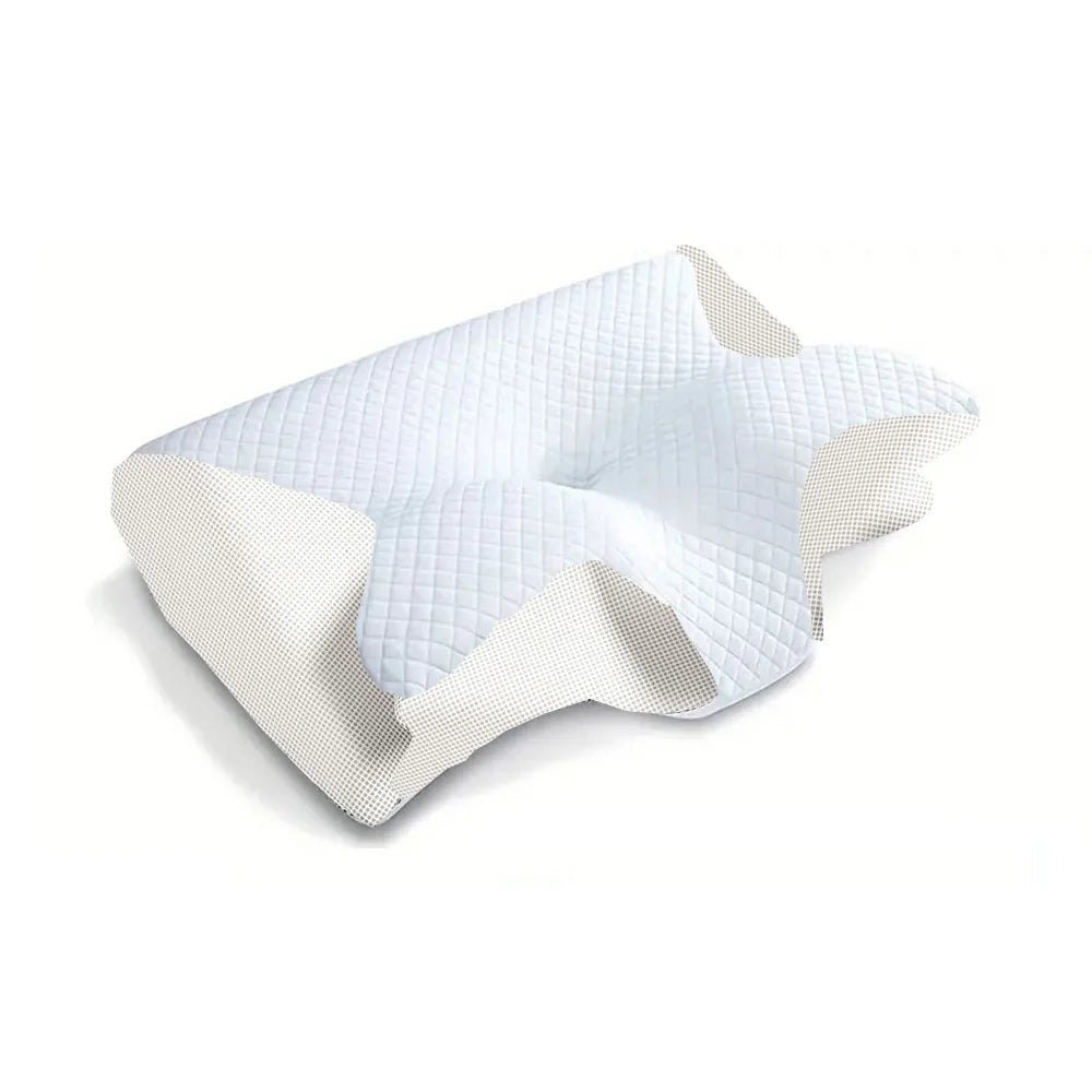 1pc Memory Foam Cervical Pillow, 2 in 1 Ergonomic Contour Orthopedic Pillow for Neck Pain, Contoured Support Pillows,Neck Pillow - MAGUSTA BEAUTY