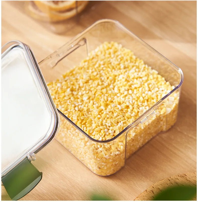 1PC Sealed Jar Airtight Container Grain Pasta Storage Box Plastic Moisture - proof Box Household Kitchen Organizer Seasoning Jars - MAGUSTA BEAUTY
