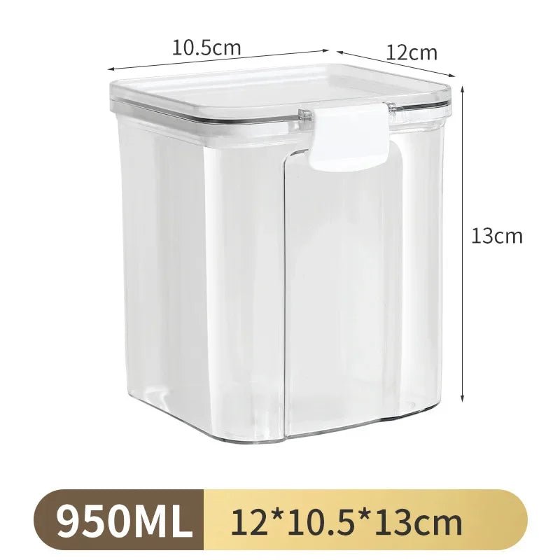 1PC Sealed Jar Airtight Container Grain Pasta Storage Box Plastic Moisture - proof Box Household Kitchen Organizer Seasoning Jars - MAGUSTA BEAUTY
