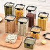 1PC Sealed Jar Airtight Container Grain Pasta Storage Box Plastic Moisture - proof Box Household Kitchen Organizer Seasoning Jars - MAGUSTA BEAUTY