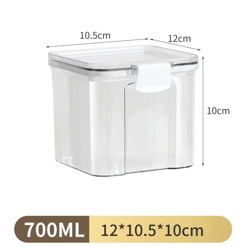 1PC Sealed Jar Airtight Container Grain Pasta Storage Box Plastic Moisture - proof Box Household Kitchen Organizer Seasoning Jars - MAGUSTA BEAUTY