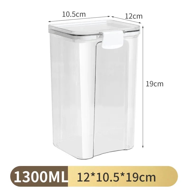 1PC Sealed Jar Airtight Container Grain Pasta Storage Box Plastic Moisture - proof Box Household Kitchen Organizer Seasoning Jars - MAGUSTA BEAUTY