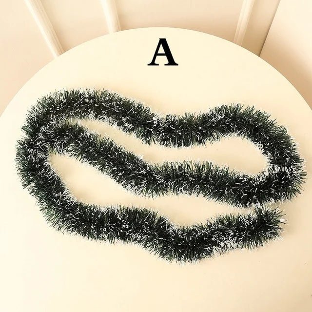 1PCS 2M Christmas Eve Decoration Bar Tops Ribbon Garland Christmas Tree Kitchen Ornaments Wedding Party Decoration Prop - MAGUSTA BEAUTY
