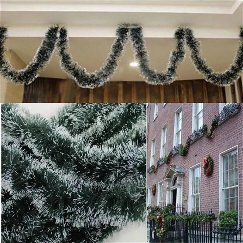 1PCS 2M Christmas Eve Decoration Bar Tops Ribbon Garland Christmas Tree Kitchen Ornaments Wedding Party Decoration Prop - MAGUSTA BEAUTY