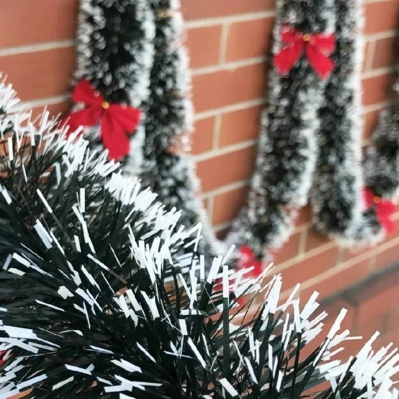 1PCS 2M Christmas Eve Decoration Bar Tops Ribbon Garland Christmas Tree Kitchen Ornaments Wedding Party Decoration Prop - MAGUSTA BEAUTY