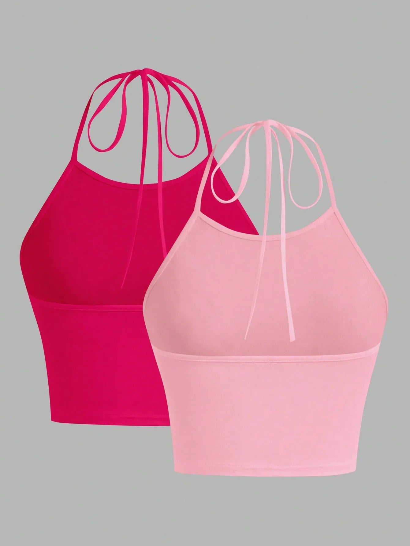 2 pcs Summer Lady Sexy backless Camisole Fashion Solid Top Women Strap Sleeveless Thin Camisole Vest Top Simple Base Vest Tops - MAGUSTA BEAUTY