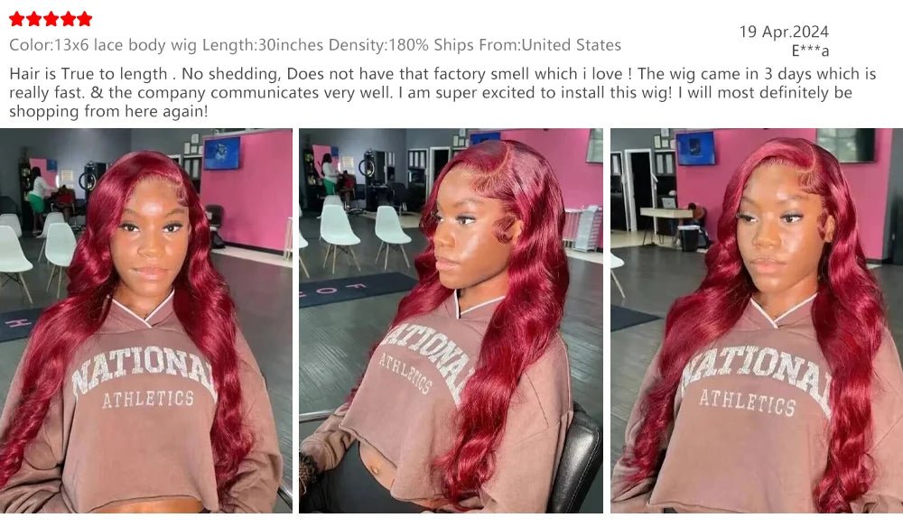200 Density Burgundy 13x6 HD Lace Frontal Human Hair Wig 99j Body Wave 13x4 Lace Front Wigs Human Hair Brazilian Lace Wigs - MAGUSTA BEAUTY