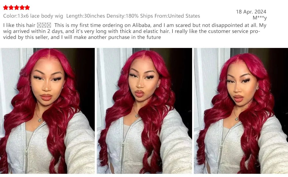 200 Density Burgundy 13x6 HD Lace Frontal Human Hair Wig 99j Body Wave 13x4 Lace Front Wigs Human Hair Brazilian Lace Wigs - MAGUSTA BEAUTY