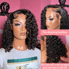 200% Short Curly Bob Wigs Lace Front Human Hair Wigs 13x4 4x4 Deep Wave Lace Frontal Wigs 100% Human Hair Brazilian Hair 14 Inch - MAGUSTA BEAUTY