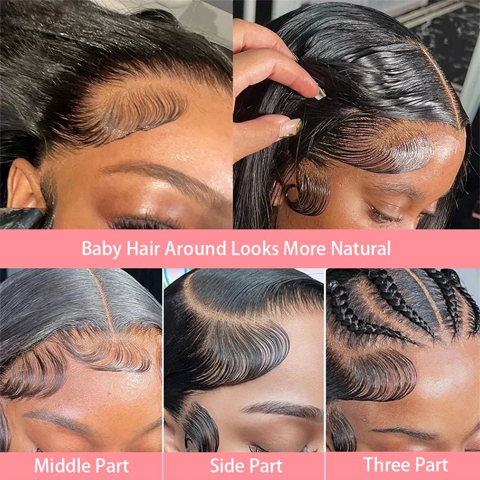200% Short Curly Bob Wigs Lace Front Human Hair Wigs 13x4 4x4 Deep Wave Lace Frontal Wigs 100% Human Hair Brazilian Hair 14 Inch - MAGUSTA BEAUTY