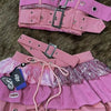 2000s Aesthetic Punk Style Women New 2 Piece Set Sexy Strapless Tops + High Waist Skirt Female Retro Chic Korean Popular Clothes - MAGUSTA BEAUTY