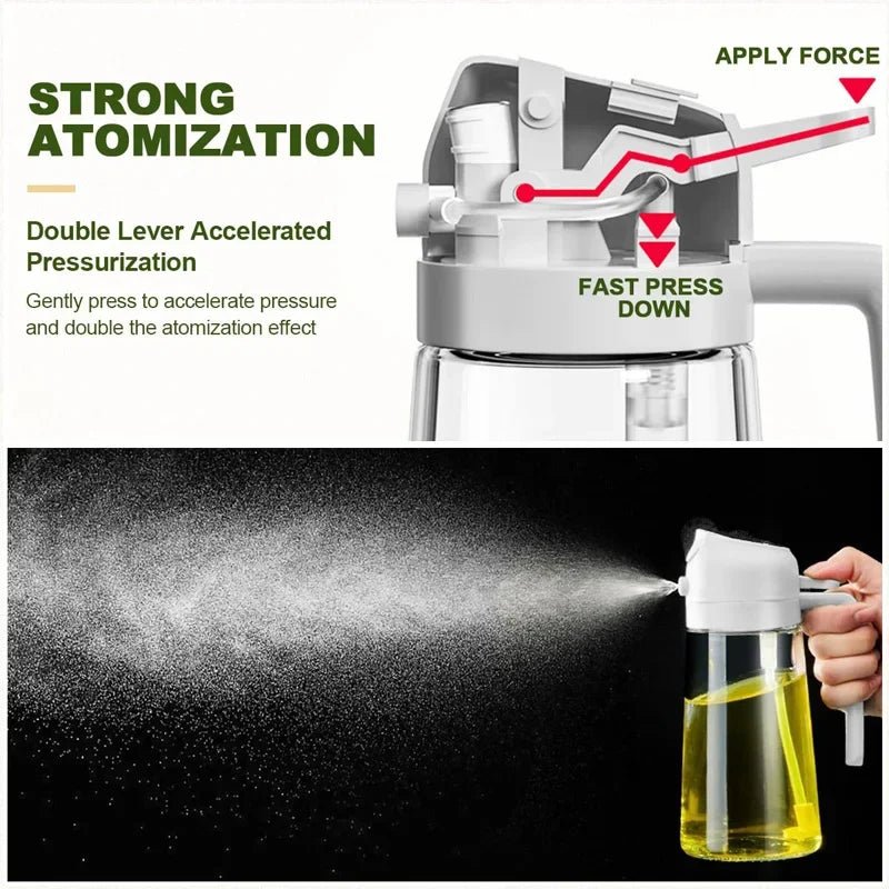 200/300ml Oil Spray Bottle Camping BBQ Cooking Kitchen Baking Olive Oil Soy Sauce Dispenser Vinegar Air Fryer Sprayer Gadgets - MAGUSTA BEAUTY
