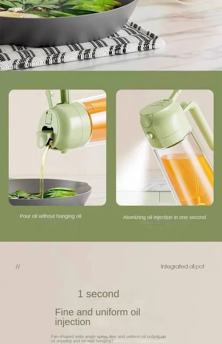 200/300ml Oil Spray Bottle Camping BBQ Cooking Kitchen Baking Olive Oil Soy Sauce Dispenser Vinegar Air Fryer Sprayer Gadgets - MAGUSTA BEAUTY