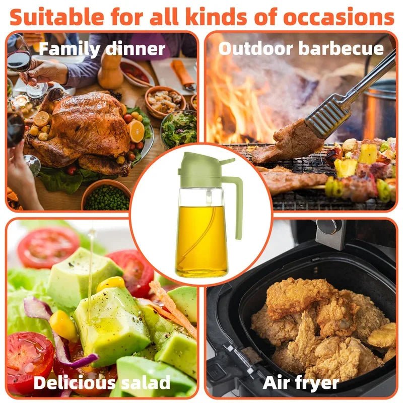 200/300ml Oil Spray Bottle Camping BBQ Cooking Kitchen Baking Olive Oil Soy Sauce Dispenser Vinegar Air Fryer Sprayer Gadgets - MAGUSTA BEAUTY