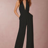 2022 New Fashion Backless Jumpsuits Women Solid Sleeveless Rompers Casual Overalls Halter Sexy Jumpsuit for Women - MAGUSTA BEAUTY