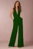 2022 New Fashion Backless Jumpsuits Women Solid Sleeveless Rompers Casual Overalls Halter Sexy Jumpsuit for Women - MAGUSTA BEAUTY