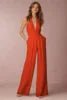 2022 New Fashion Backless Jumpsuits Women Solid Sleeveless Rompers Casual Overalls Halter Sexy Jumpsuit for Women - MAGUSTA BEAUTY