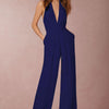 2022 New Fashion Backless Jumpsuits Women Solid Sleeveless Rompers Casual Overalls Halter Sexy Jumpsuit for Women - MAGUSTA BEAUTY