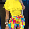 2022 Summer Women's Casual Fashionraglan Sleeve Tie Dye Top + Pants Two Piece Camo Pants Leopard Print Tow Piece Set Ladies Suit - MAGUSTA BEAUTY