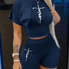 2022 Summer Women's Casual Fashionraglan Sleeve Tie Dye Top + Pants Two Piece Camo Pants Leopard Print Tow Piece Set Ladies Suit - MAGUSTA BEAUTY