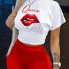 2022 Summer Women's Casual Fashionraglan Sleeve Tie Dye Top + Pants Two Piece Camo Pants Leopard Print Tow Piece Set Ladies Suit - MAGUSTA BEAUTY