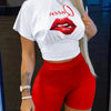 2022 Summer Women's Casual Fashionraglan Sleeve Tie Dye Top + Pants Two Piece Camo Pants Leopard Print Tow Piece Set Ladies Suit - MAGUSTA BEAUTY