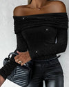 2023 Autumn Winter Spring New Fashion Casual Sexy Blouses Off Shoulder Hollow Out Lace Top Female Clothing TShirts Pullover Tops - MAGUSTA BEAUTY