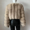 2023 New Short Style Real Fox Fur Coat Winter Woman Natural Warm Fashion Luxury - MAGUSTA BEAUTY