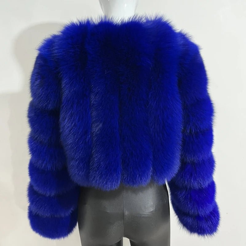 2023 New Short Style Real Fox Fur Coat Winter Woman Natural Warm Fashion Luxury - MAGUSTA BEAUTY
