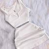 2023 Streetwear Knit 2 Two Piece Dress Sets Skirts Crop Tops Mini Skirt Matching Orange Drawstring Black Skirts Dress Suits - MAGUSTA BEAUTY