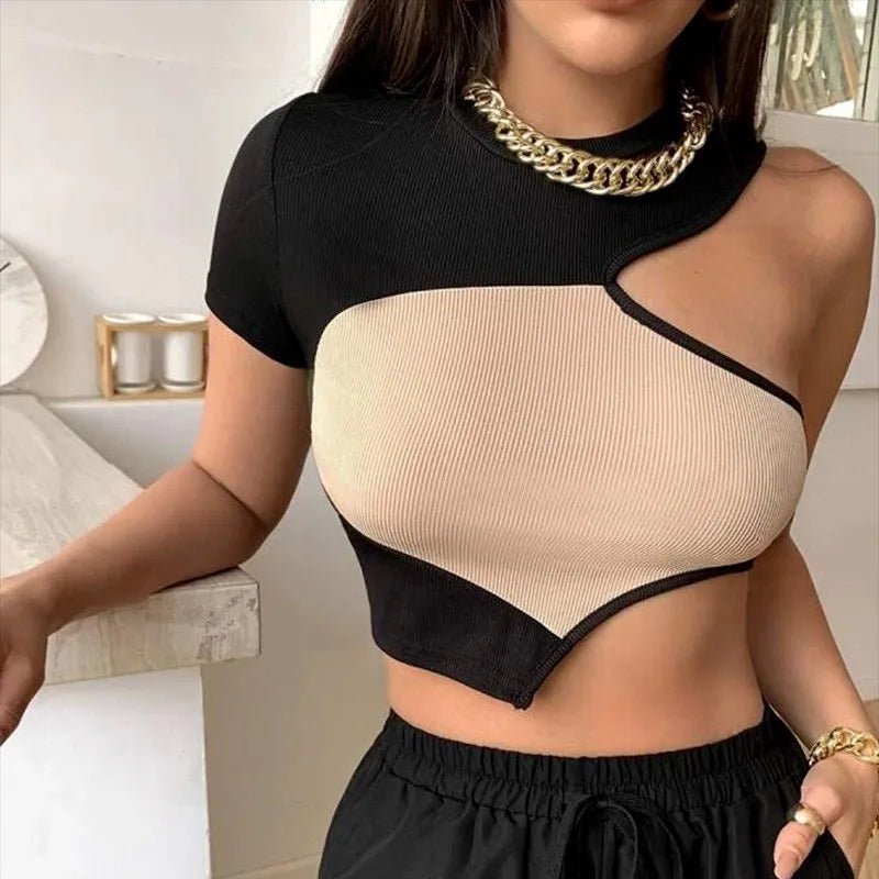2023 Women's Summer Crop Tops Sexy Hollow Tank Tops Brown Bras Seamless Underwear Slim Sleeveless Tube Tops Y2K Club Party Camis - MAGUSTA BEAUTY