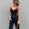 2023 Women's Summer Crop Tops Sexy Hollow Tank Tops Brown Bras Seamless Underwear Slim Sleeveless Tube Tops Y2K Club Party Camis - MAGUSTA BEAUTY
