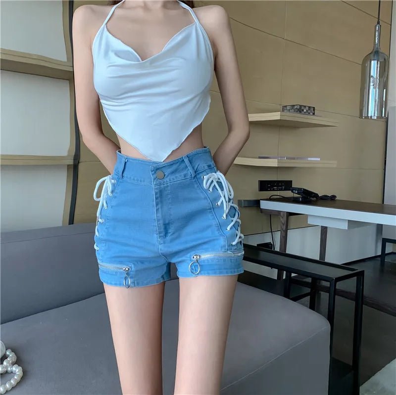 2023 Women's Summer Crop Tops Sexy Hollow Tank Tops Brown Bras Seamless Underwear Slim Sleeveless Tube Tops Y2K Club Party Camis - MAGUSTA BEAUTY