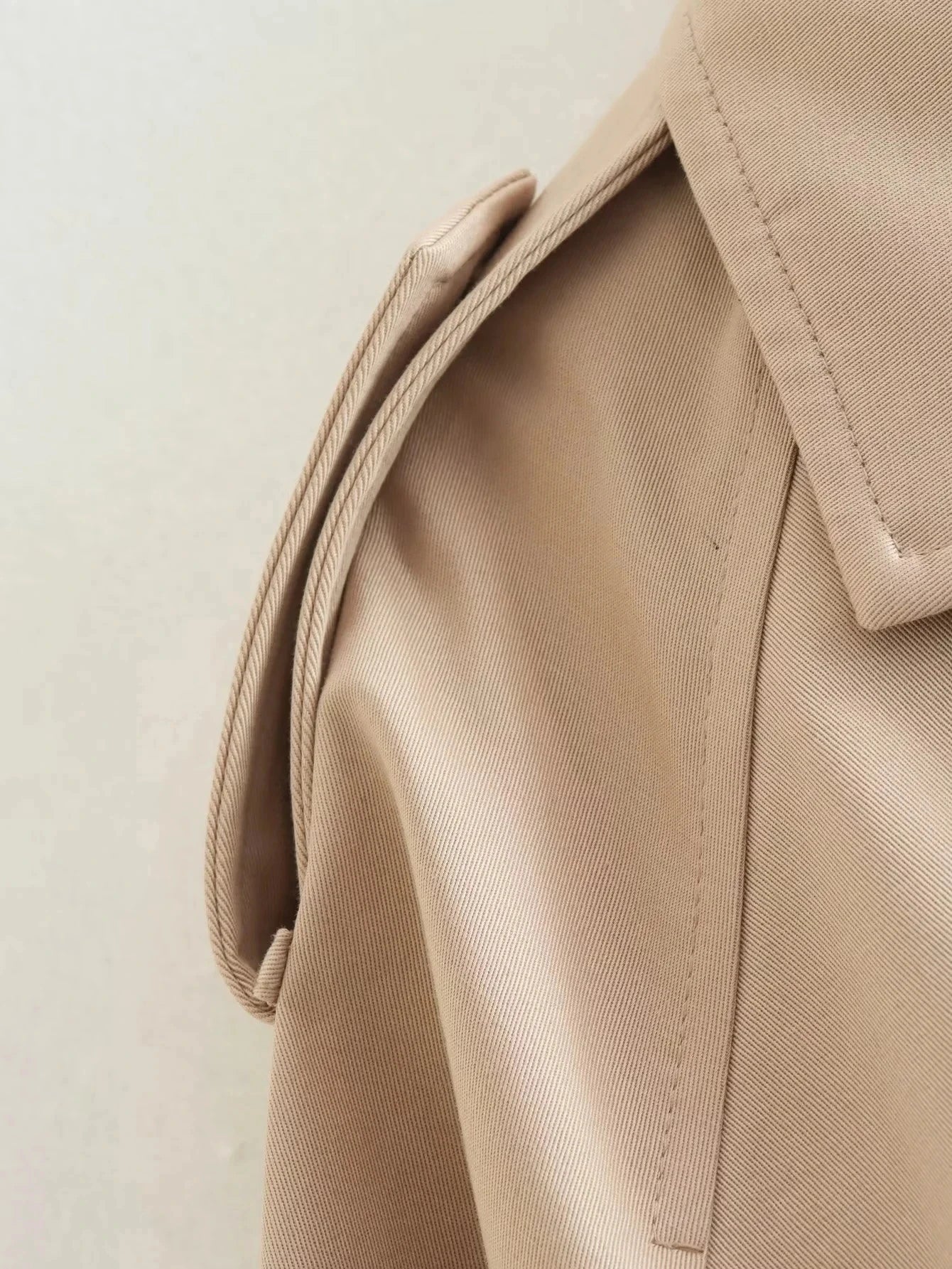 2024 Belt Cropped Trench Spring Jacket Women Vintage Streetwear Double Breasted Long Sleeve Top Female Coat Outfits - MAGUSTA BEAUTY
