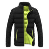 2024 Black New Men's Warm Jacket Cotton Padded Jacket Casual Sports Autumn Winter Men Standing Collar Warm Thick Parker Coat Jac - MAGUSTA BEAUTY