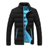 2024 Black New Men's Warm Jacket Cotton Padded Jacket Casual Sports Autumn Winter Men Standing Collar Warm Thick Parker Coat Jac - MAGUSTA BEAUTY