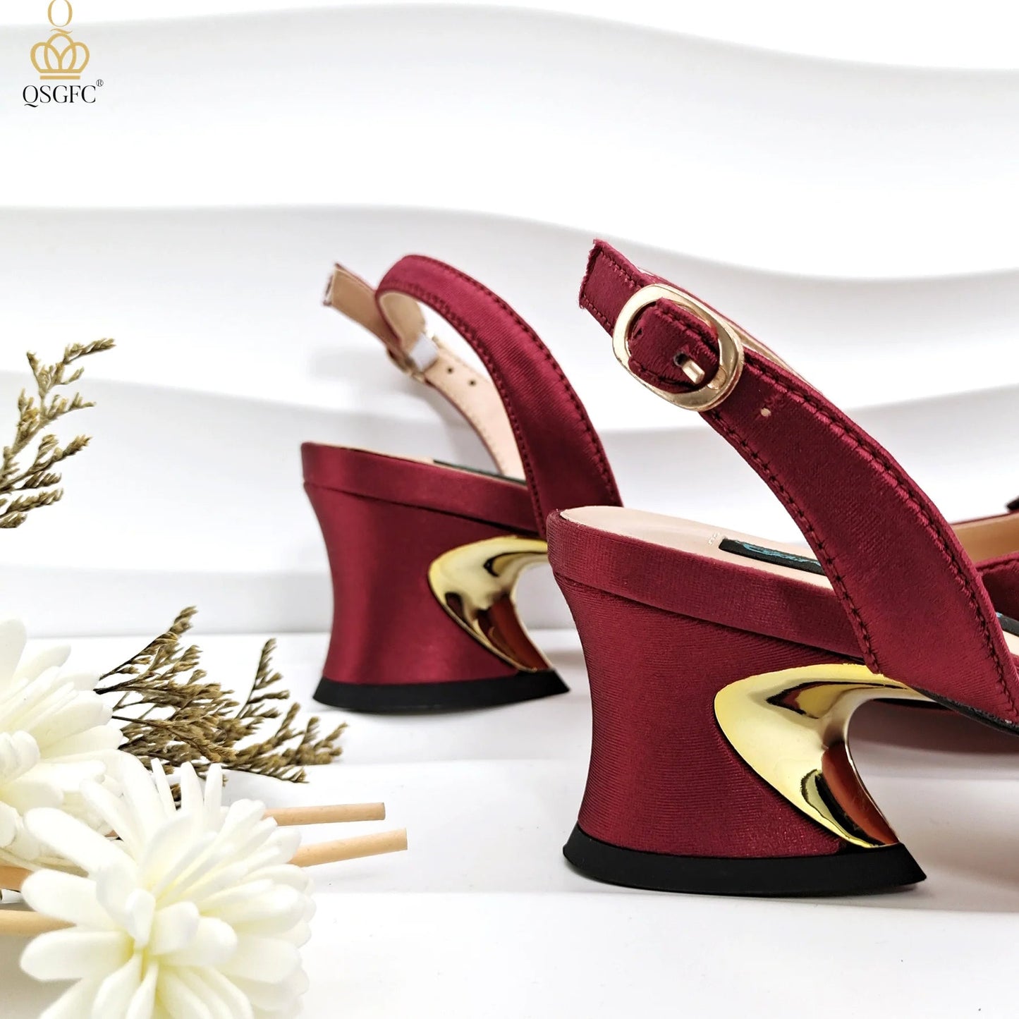 2024 Elegant Ladies Shoes with Bag Set Italian Design Evening Shoes with Bag Comfortable Pointed Toe Shoes For Party Women Shoes - MAGUSTA BEAUTY