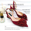 2024 Elegant Ladies Shoes with Bag Set Italian Design Evening Shoes with Bag Comfortable Pointed Toe Shoes For Party Women Shoes - MAGUSTA BEAUTY