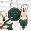 2024 Elegant Ladies Shoes with Bag Set Italian Design Evening Shoes with Bag Comfortable Pointed Toe Shoes For Party Women Shoes - MAGUSTA BEAUTY