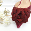 2024 Elegant Ladies Shoes with Bag Set Italian Design Evening Shoes with Bag Comfortable Pointed Toe Shoes For Party Women Shoes - MAGUSTA BEAUTY