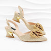 2024 Elegant Ladies Shoes with Bag Set Italian Design Evening Shoes with Bag Comfortable Pointed Toe Shoes For Party Women Shoes - MAGUSTA BEAUTY