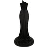 2024 New Arrival Women Gold Color Sexy Laced - up Tops 2 Pieces Bodycon Floor - Length Dress Celebrate Evening Party Prom Dress - MAGUSTA BEAUTY
