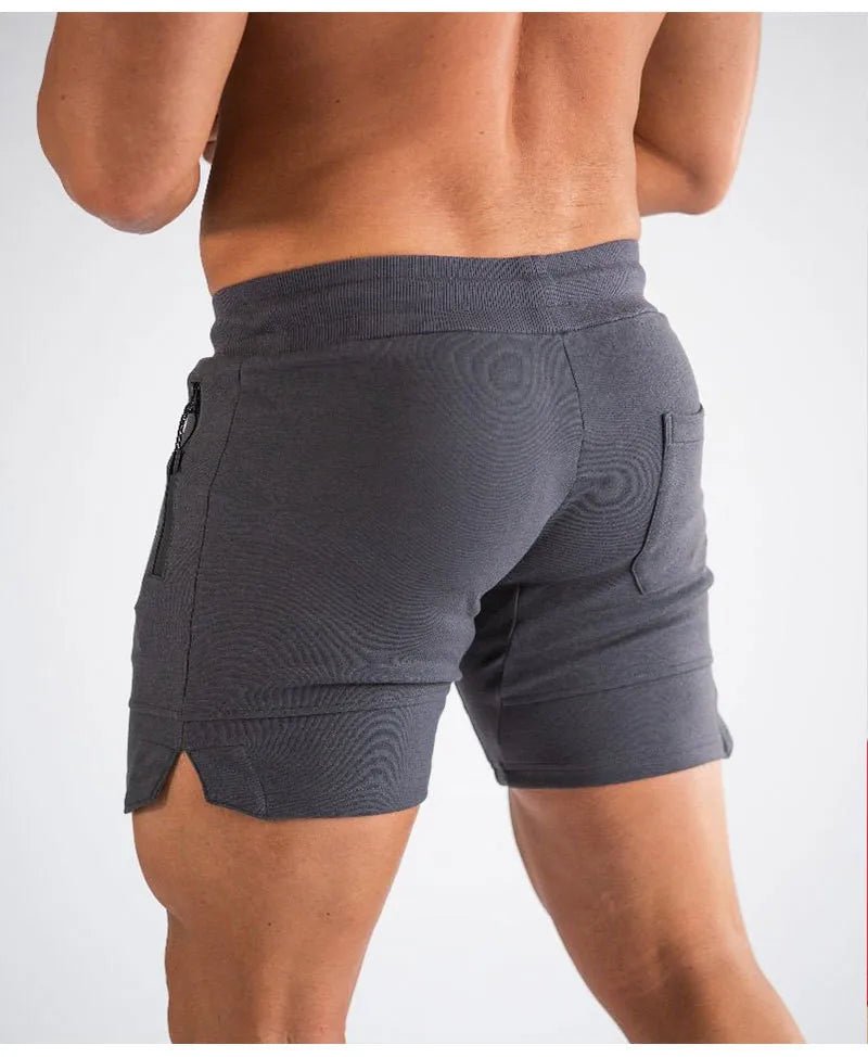 2024 new Sports Shorts Men Beaching Shorts Zip pocket Trousers Bodybuilding Sweatpants Fitness Jogger Running Gyms Men Shorts - MAGUSTA BEAUTY